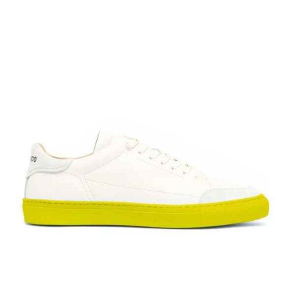 Hirundo Sneakers - Sustainable / Handmade in Portugal / White & Yellow / Size 13 - Picture 2 of 5